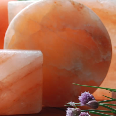 Round Salt Plate Made of Himalayan Salt