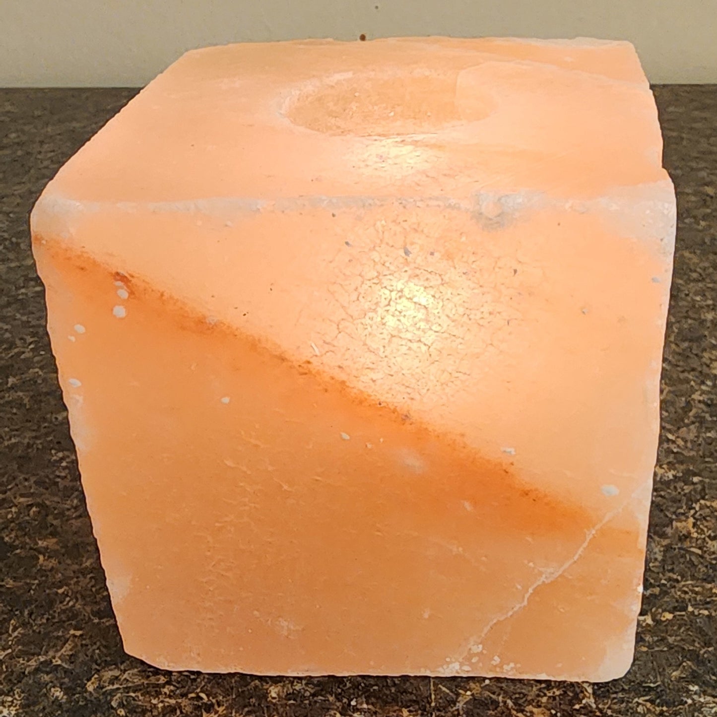 Square Salt Candle Holder