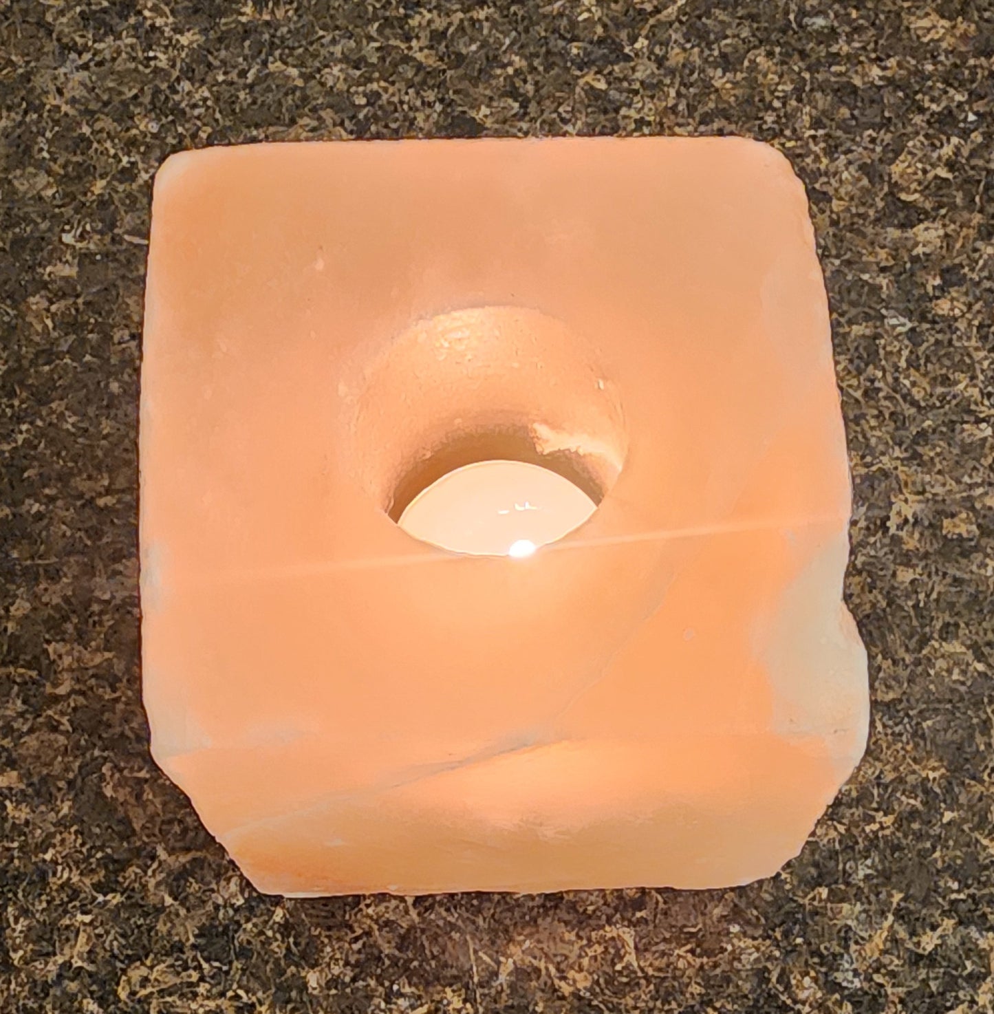 Square Salt Candle Holder