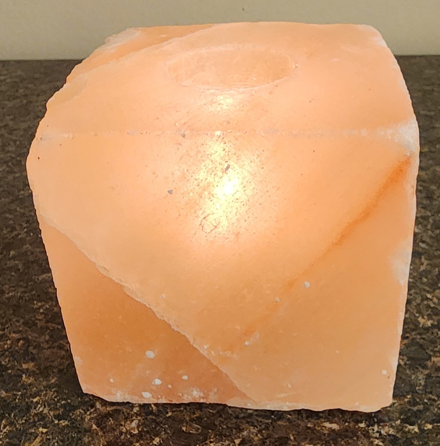 Square Salt Candle Holder