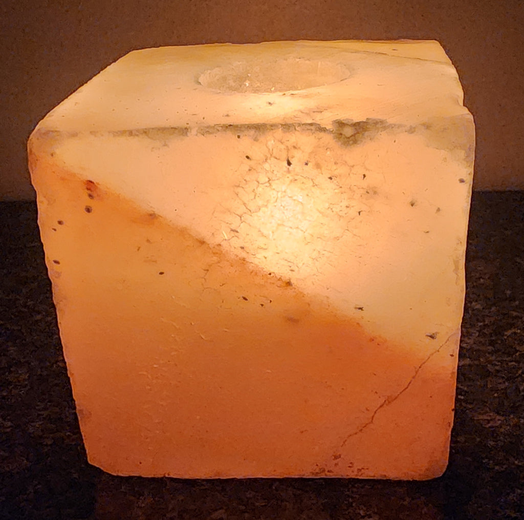 Square Salt Candle Holder