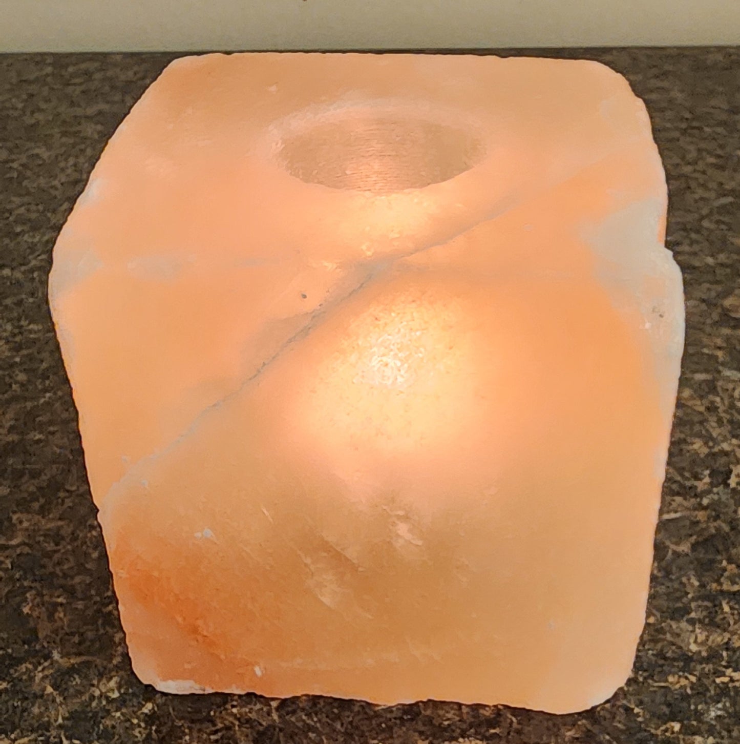 Square Salt Candle Holder