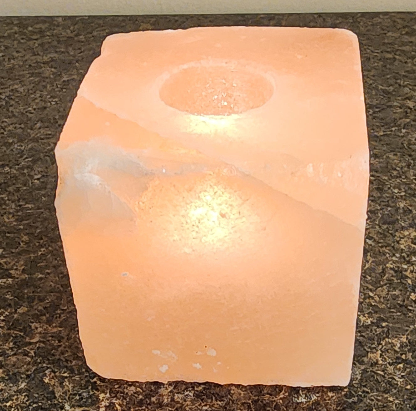 Square Salt Candle Holder