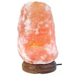 Extra Large 60–70 lbs | Hand-Carved Pink Rock Salt Lamp With Wooden Base