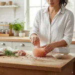 Mortar and Pestle from Authentic Himalayan Salt