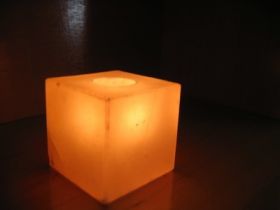 Block Himalayan Candle Holder