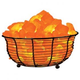 Wide Basket Ionic Salt Lamp