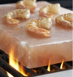 Tasty Shrimp on Himalayan Salt Plate